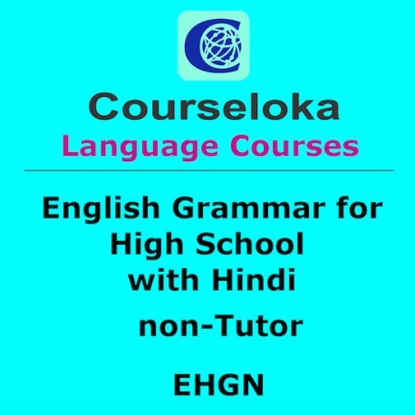 CourseLoka, English Grammar for High School with Hindi, non-Tutor